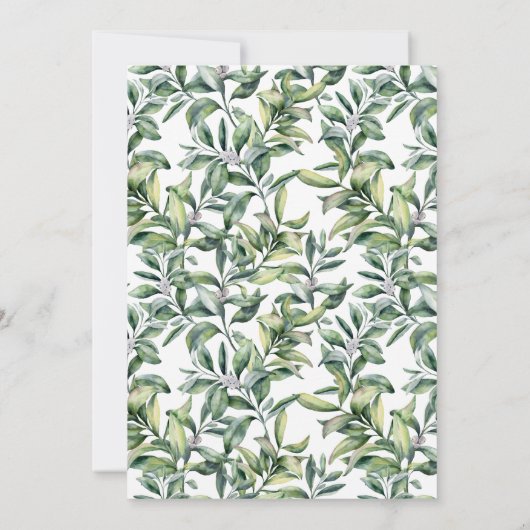 Ruw winterdennenappel feestelijke bijeenkomst kaart (Achterkant)