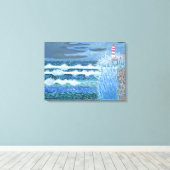 Ruw Zee canvas Afdruk (Insitu (Houten vloer))