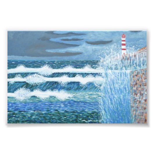 Ruw Zee Foto Afdruk (Voorkant)