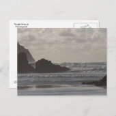 Ruw Zee op Perranporth Briefkaart (Voorkant / Achterkant)