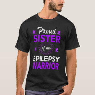 Ruw zuster van een Epilepsy-warrior-Paars R T-shirt