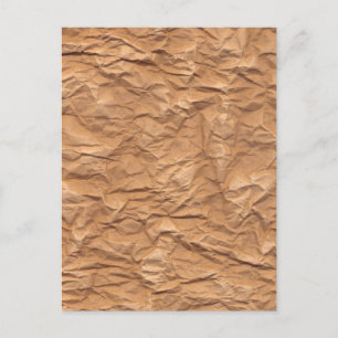 Ruwe bruin papier briefkaart