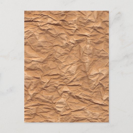 Ruwe bruin papier briefkaart (Voorkant)