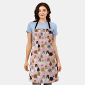 Ruwe Collie Paws en Botten Apron Schort (Gedragen)