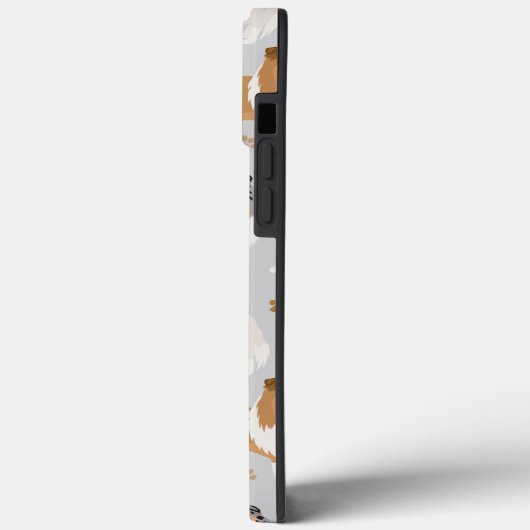 Ruwe Collie Paws en Botten Case-Mate iPhone Case (Achterkant / Links)