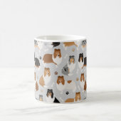 Ruwe Collie Paws en Botten Koffie Mok (Center)
