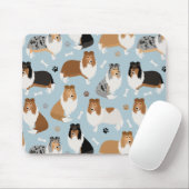 Ruwe Collie Paws en Botten Muismat (Met muis)