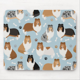 Ruwe Collie Paws en Botten Muismat