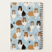 Ruwe Collie Paws en Botten Planner (Achterkant)