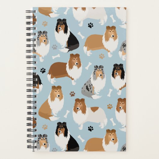 Ruwe Collie Paws en Botten Planner (Voorkant)