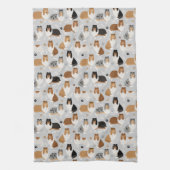 Ruwe Collie Paws en Botten Theedoek (Verticaal)