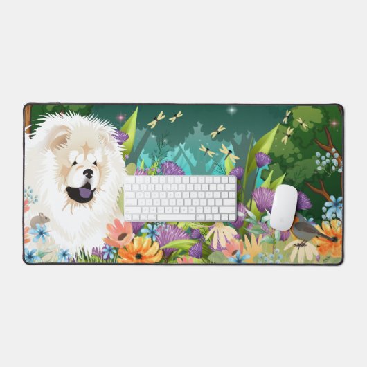RUWE CRÈME CHOW CHOW Desk Mat (Keyboard & Muis)