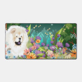 RUWE CRÈME CHOW CHOW Desk Mat (Voorkant)