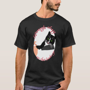 Ruwe dag op de bakkerij (witte achtergrond) t-shirt