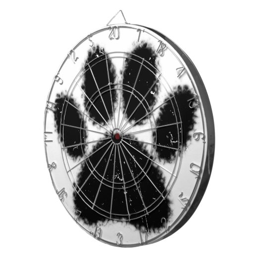 Ruwe en vervormde kleurenafdrukken dartbord (Voorkant Rechts)