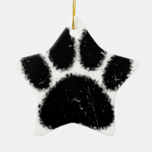 Ruwe en vervormde kleurenafdrukken keramisch ornament