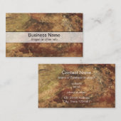 Ruwe en weetherde gestroomlijnde textuur visitekaartje (Voorkant / Achterkant)