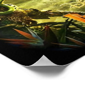 Ruwe esthetische oerwoud poster (Hoek)