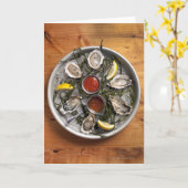 Ruwe geschikte oesters kaart (Gele Bloem)