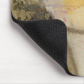 Ruwe getextureerde verf van aardtoon muismat (Hoek)