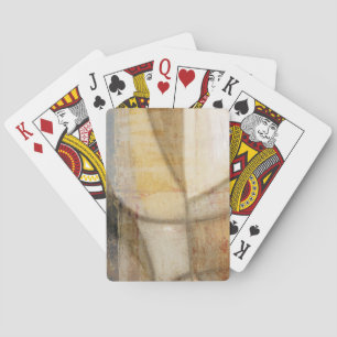 Ruwe getextureerde verf van aardtoon pokerkaarten
