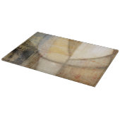 Ruwe getextureerde verf van aardtoon snijplank (Hoek)