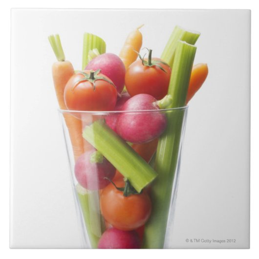 Ruwe groenteschudden tegeltje (Voorkant)