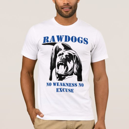 Ruwe hond sterker dan je denkt t-shirt (Voorkant)