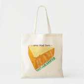 Ruwe kaas Organic Planet Reused Canvas Bags Tote Bag (Voorkant)