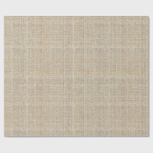 Ruwe Linnen Weefsel Havermout Japandi Minimalistis Cadeaupapier