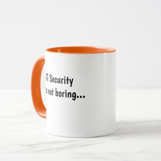 Ruwe maar grappige IT Security Manager Quote Joke Mok (Voorkant links)