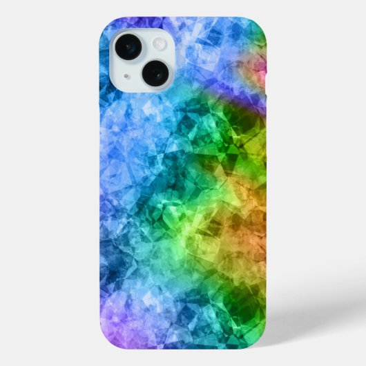 Ruwe pacock Blue textuur Case-Mate iPhone Case (Achterkant)