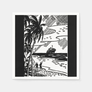 Ruwe restantpapier servet