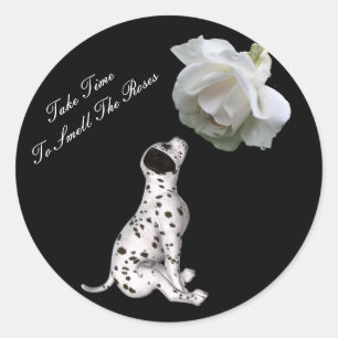 Ruwe Rozen Puppy Roos Inspirerend Sticker