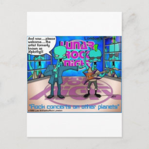 Ruwe ruimte Rock Bands Grappige Geschenken & T-shi Briefkaart