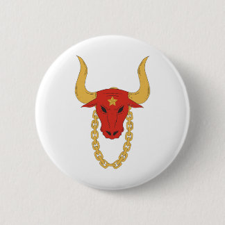 Ruwe stier | Bull | OX Ronde Button 5,7 Cm