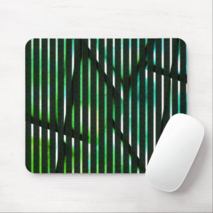 Ruwe strepen over een groen gekleurd abstract ontw muismat