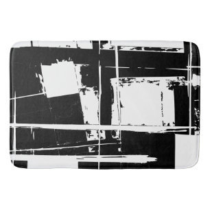 Ruwe verf abstract badmat