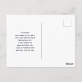 Ruwe witte melkkan met bloemen Dank je wel Briefkaart (Achterkant)