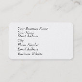 Ruwe zandtextuur visitekaartje (Achterkant)