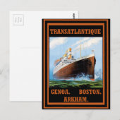 Ruwlijnen van het vloerbedekking: Arkham Briefkaart (Voorkant / Achterkant)