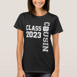 Ruwneef van een uit 2023 afstuderen afstudeerder v t-shirt