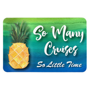 Ruwschip Pineapple Funny Zoveel cruises Magneet