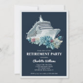 Ruwschip voor vrouwelijke pensionering kaart (Voorkant)