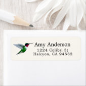 Ruwwerende Hummingbird Return Address Label (Insitu)