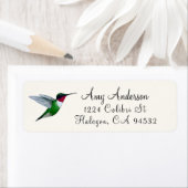 Ruwwerende Hummingbird Return Address Label (Insitu)