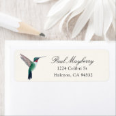 Ruwwerende Hummingbird Return Address Label (Insitu)