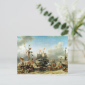 Ruyter en William de Witt Briefkaart (Staand voorkant)