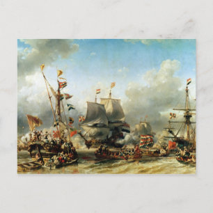 Ruyter en William de Witt Briefkaart