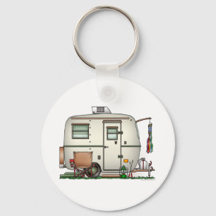 RV-aanhangwagen voor  ruitglas Sleutelhanger